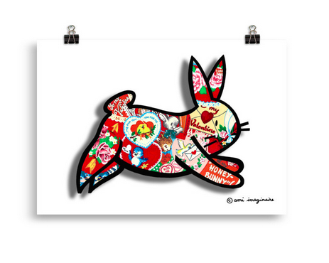 &quot;HONEY BUNNY&quot; Digigraphie A4 - 10 exemplaires
