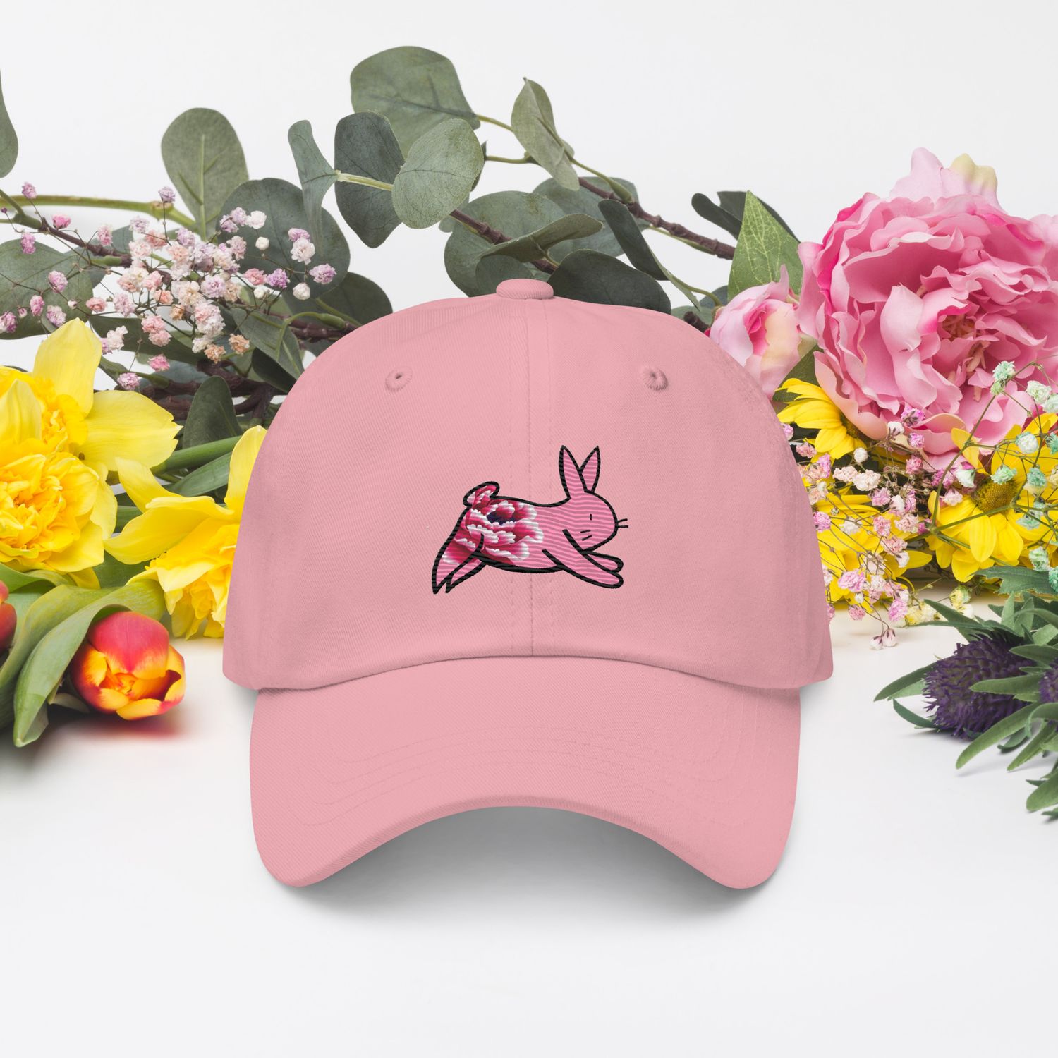 Casquette de base ball Lapinou rose