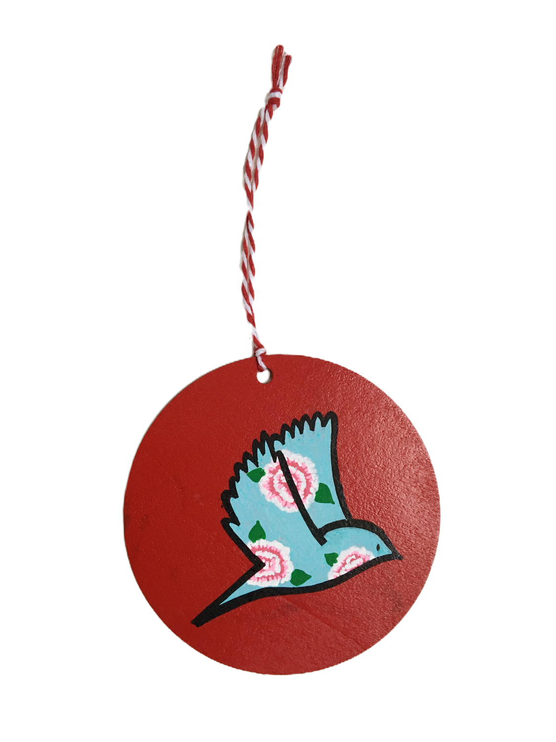 BIRDY BLEU FOND ROUGE