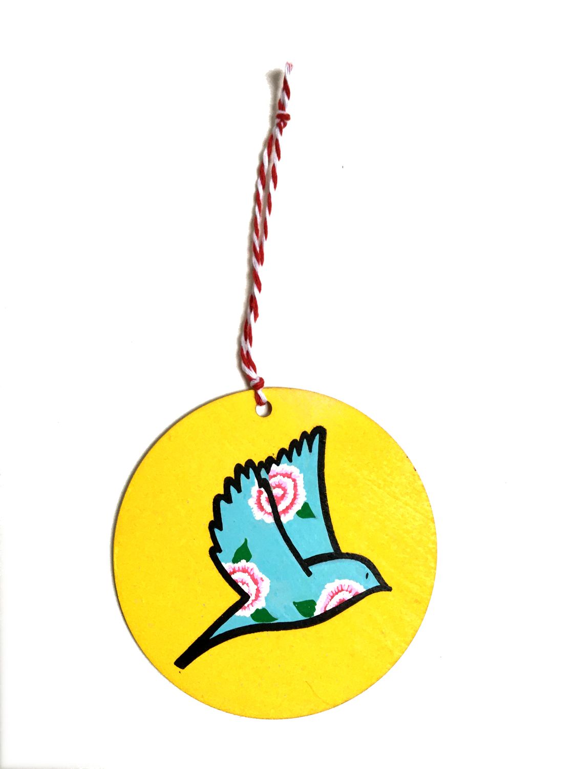 BIRDY BLEU FOND JAUNE