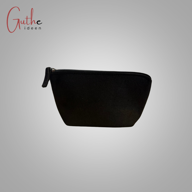 Filz Kosmetiktasche S schwarz