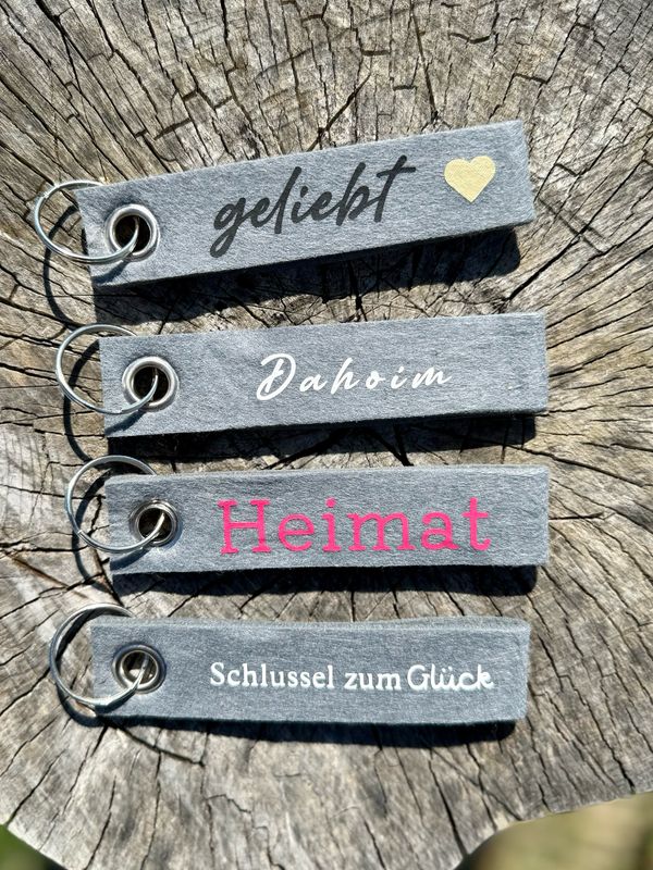 Schlüsselanhänger Filz