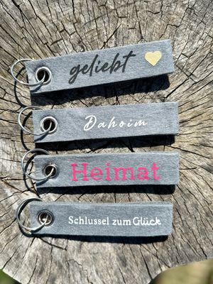 Schlüsselanhänger Filz