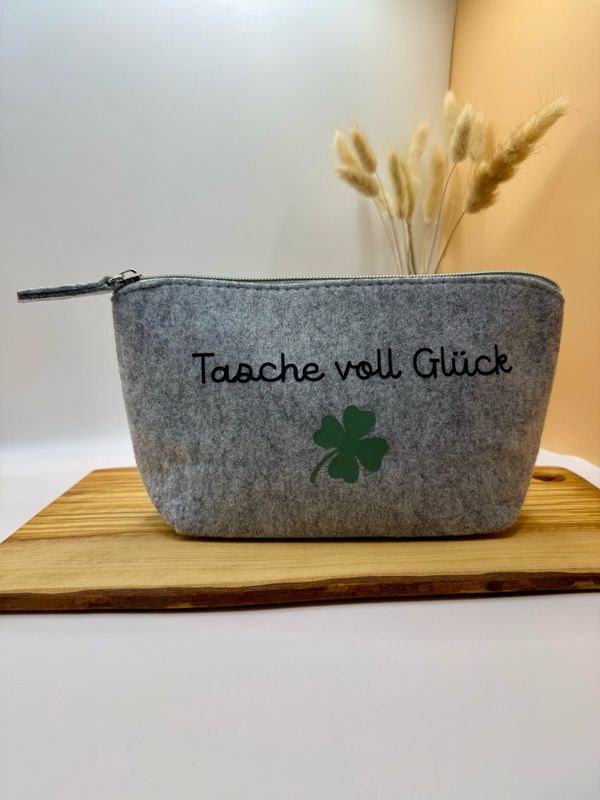 Kosmetiktasche - Tasche voll Glück