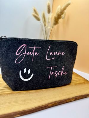 Kosmetiktasche - Gute Laune Tasche