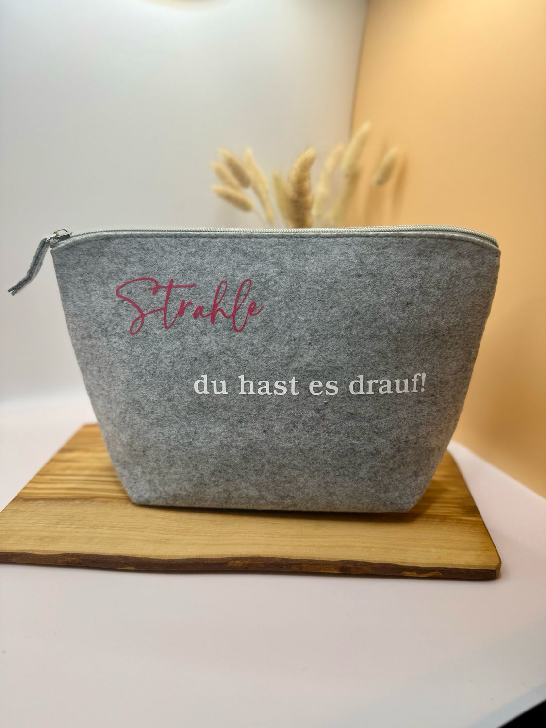 Kosmetiktasche - Strahle, du hast es drauf