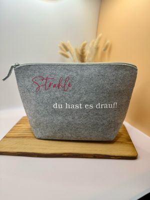 Kosmetiktasche - Strahle, du hast es drauf