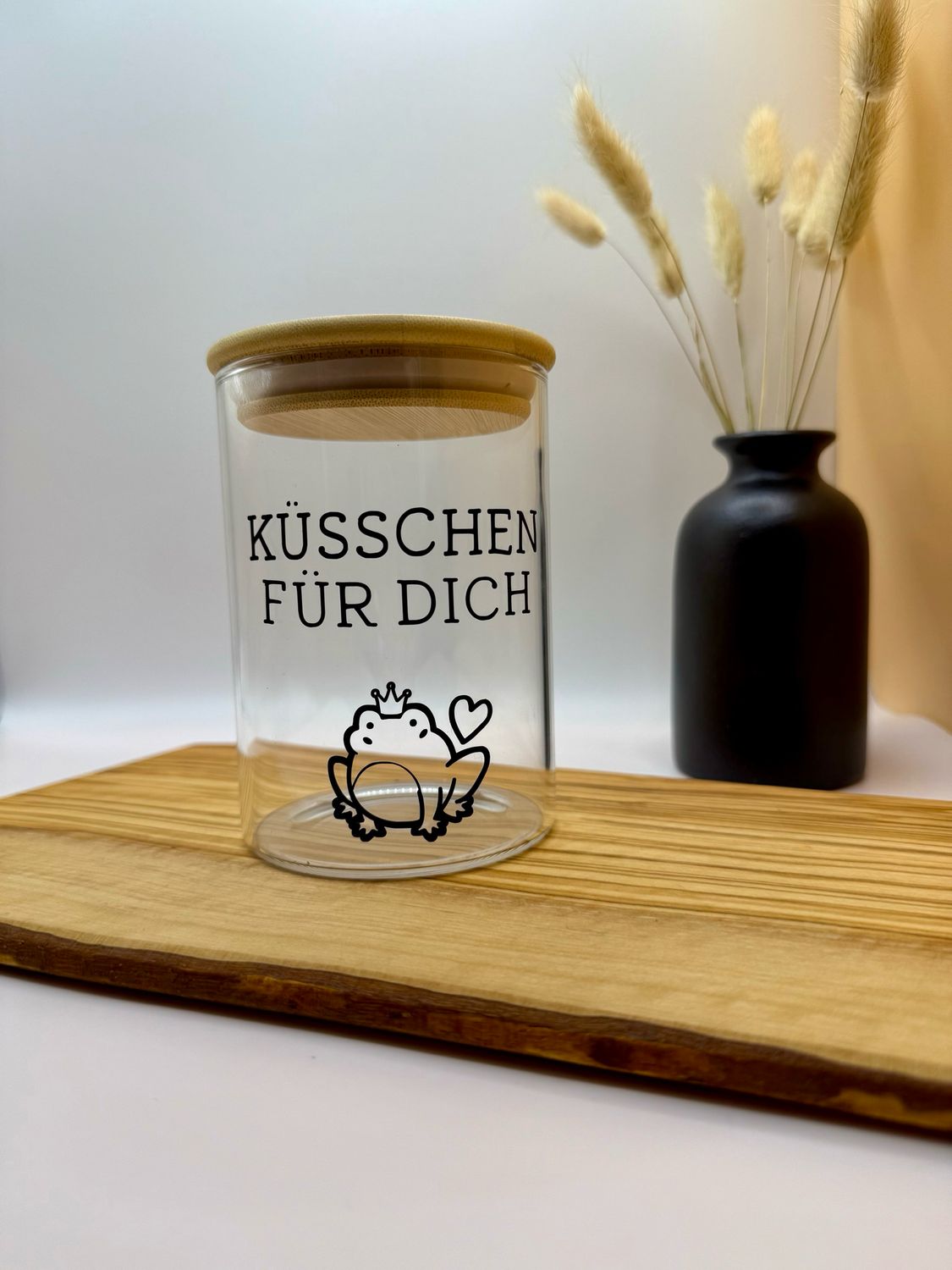 Glasdose - Küsschen für dich