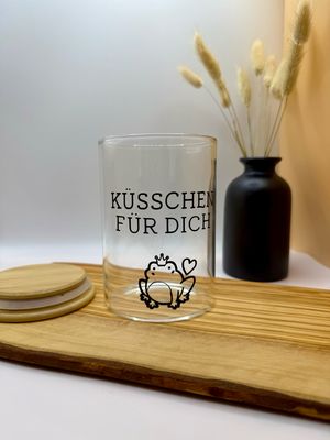 Glasdose - Küsschen für dich