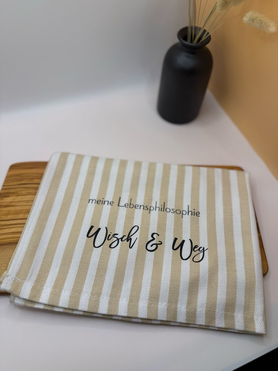 Geschirrtuch - Lebensphilosophie Wisch &amp; Weg