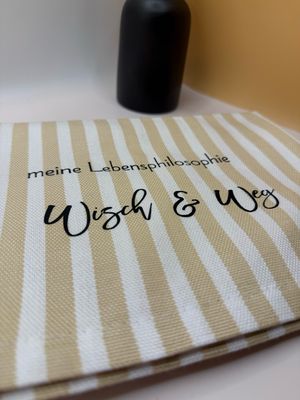 Geschirrtuch - Lebensphilosophie Wisch &amp; Weg