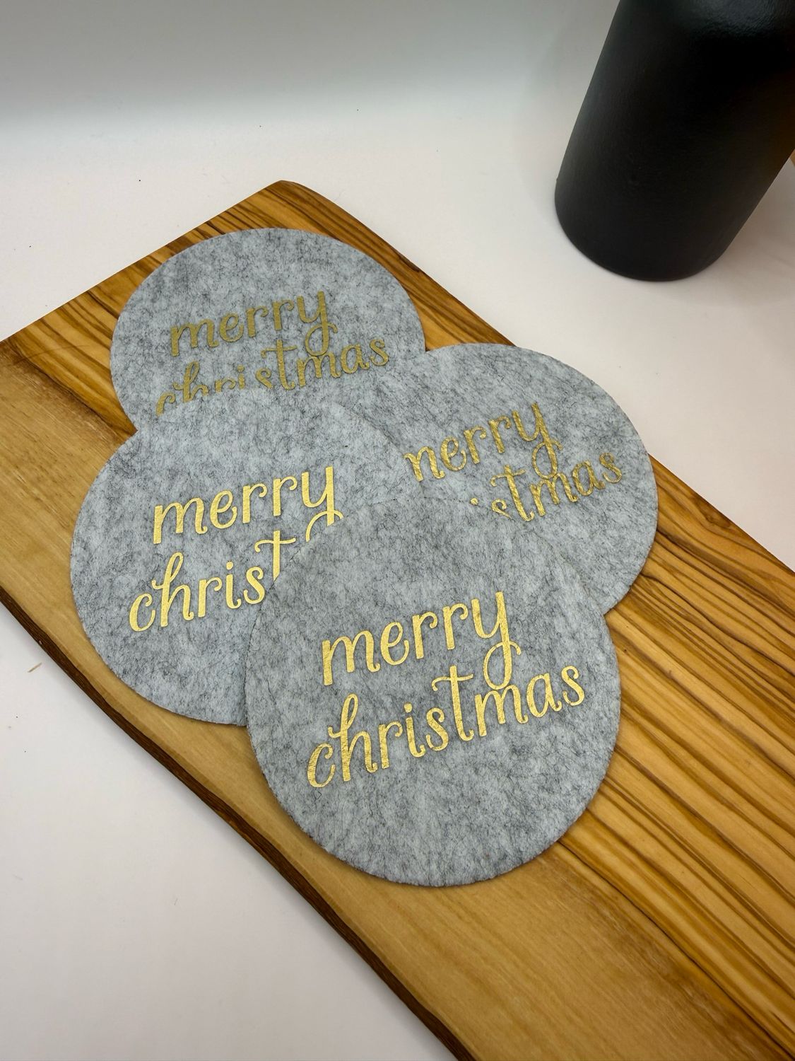 Filz Untersetzter - Merry Christmas
