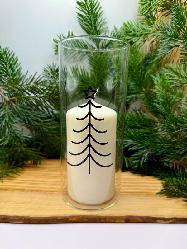 Licht Glas - 3 Tannenbäume