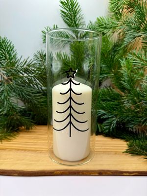 Licht Glas - 3 Tannenbäume