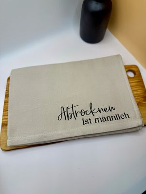 Geschirrtuch - Abtrocknen ist Männlich