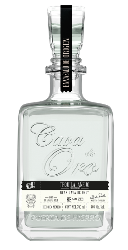 Tequila Cava de Oro Añejo Cristalino