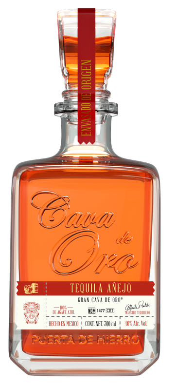 Tequila Cava de Oro Añejo 100% Agave azul