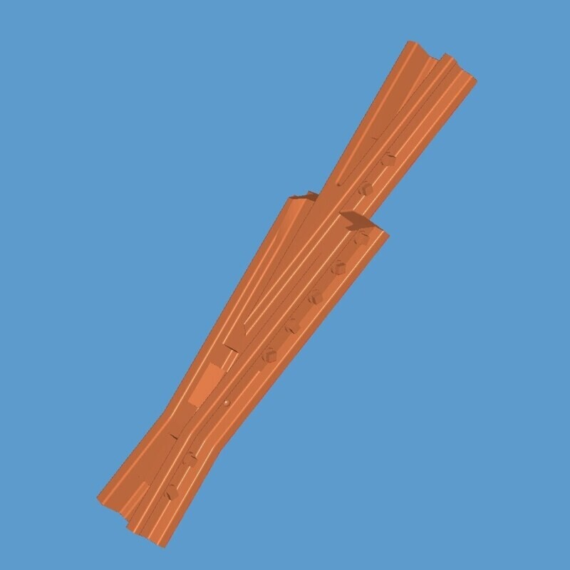 HO #6 Rigid Bolted Frog