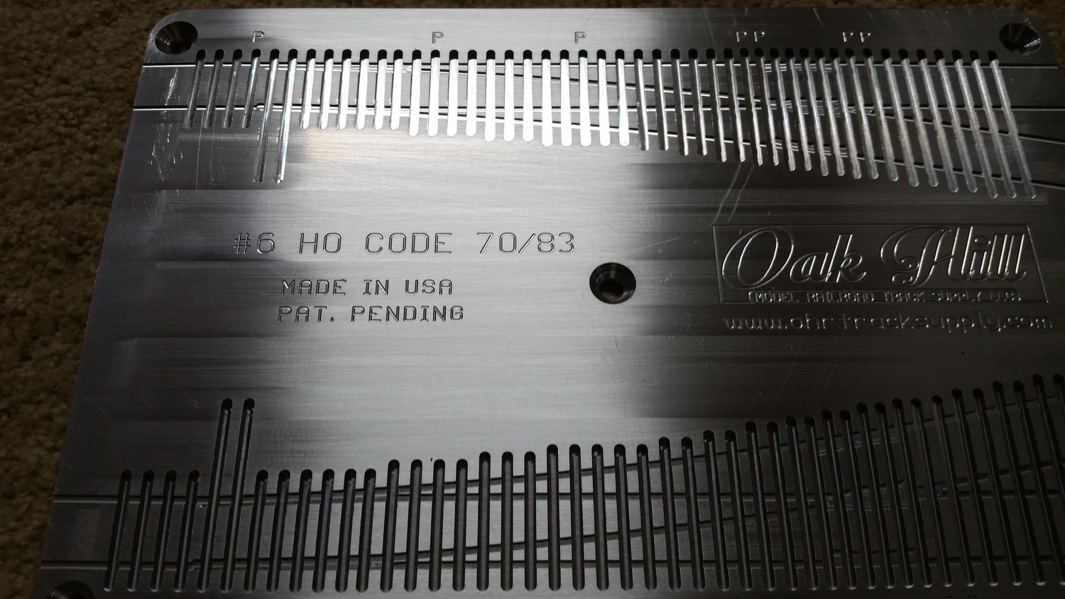 HO #6 Code 70/83 Turnout Template