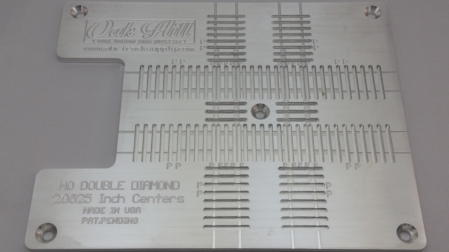 HO Double Track Diamond 90 degree Code 70/83 Template