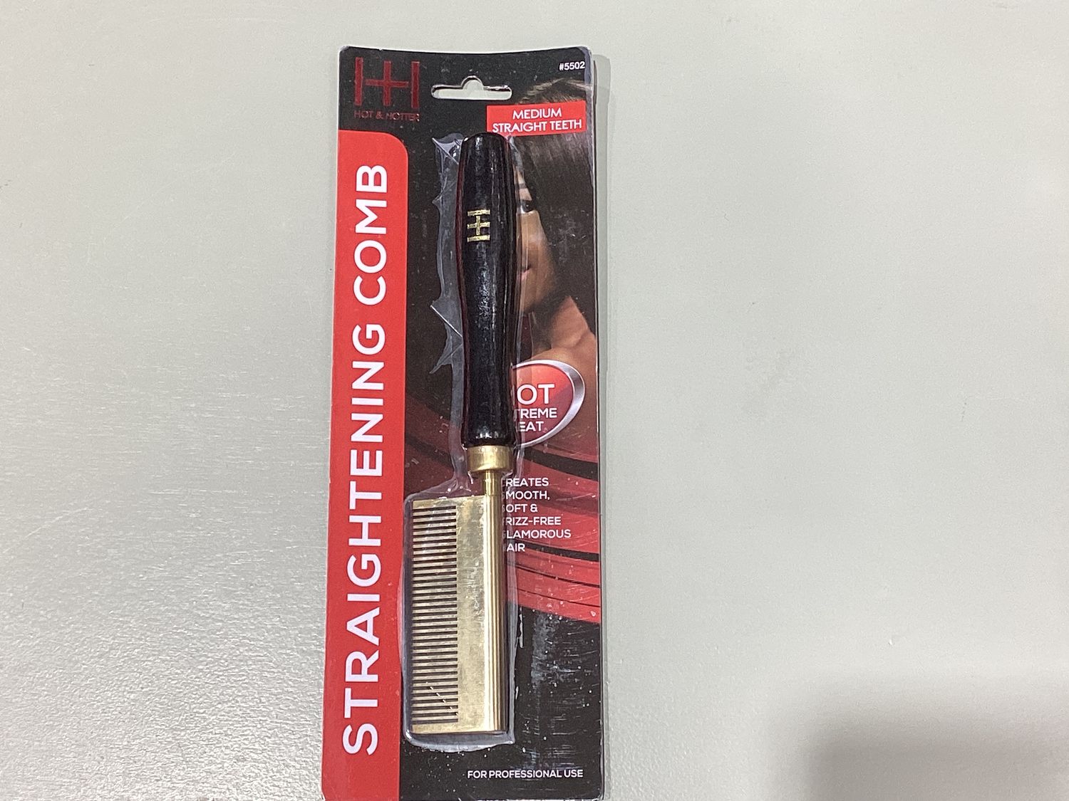 ANNIE STRAIGHTENING COMB (MEDIUM STRAIGHT TEETH)