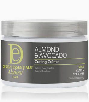 DESIGN ESSENTIALS ALMOND &amp; AVOCADO CURLING CREME 12oz.