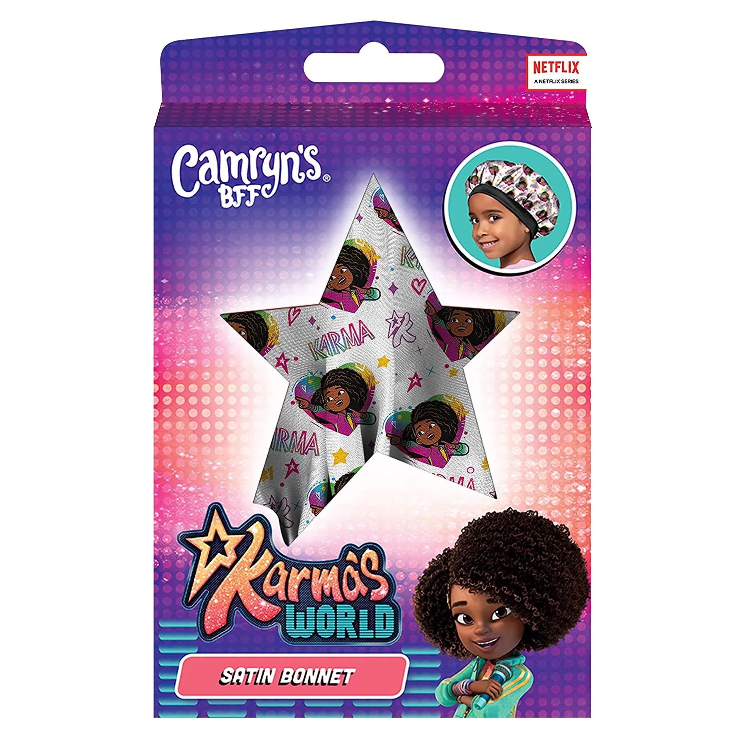 KARMA&#39;S WORLD SATIN BONNET, Color: WHITE