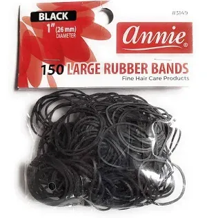ANNIE RUBBER BAND 150ct BLk