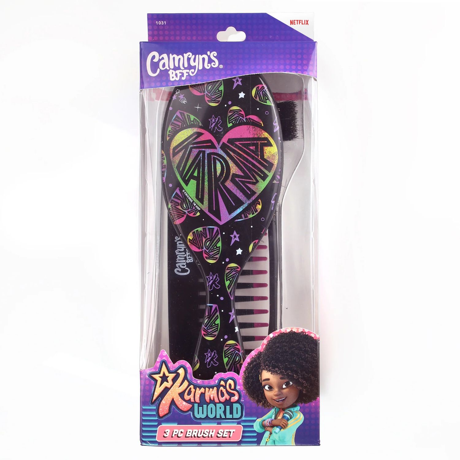 KARMA&#39;S WORLD 3pc BRUSH SET, Color: BLACK