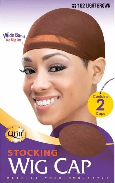 M&amp;M QFITT WIG CAP LIGHT BROWN 102