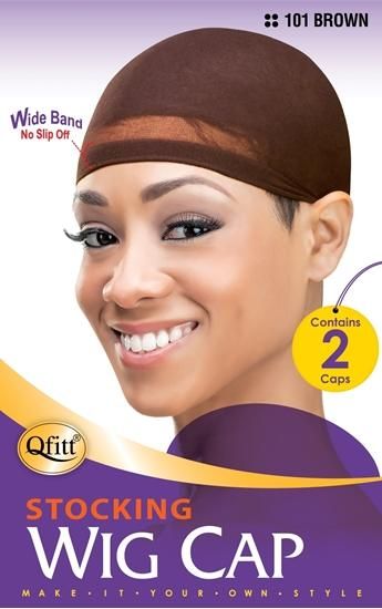 M&amp;M QFITT WIG CAP BROWN #101
