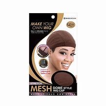 M&amp;M QFITT MESH DOME WIG CAP BROWN #5112