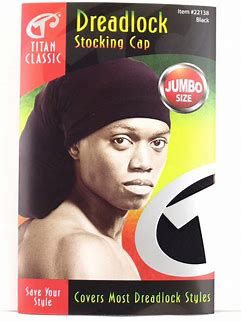 KINGJ DREADLOCK CAP JUMBO BLK