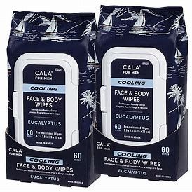 CALA MENS FACE &amp; BODY WIPES