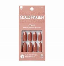 GOLD FINGER NAILS GC42