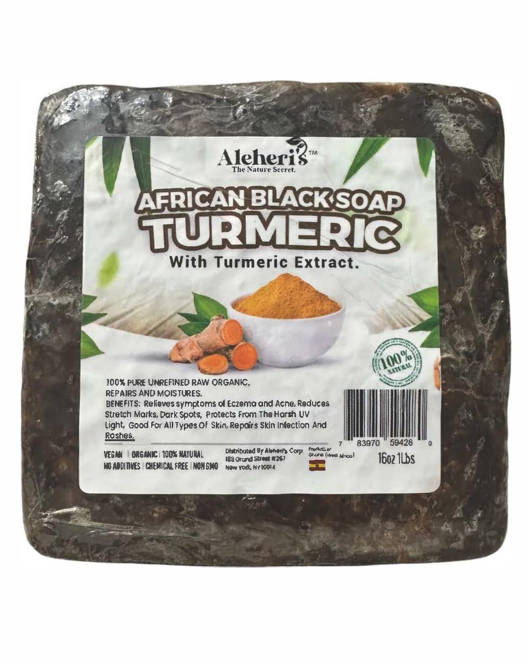ALEHERI'S TURMERIC SOAP 1LB