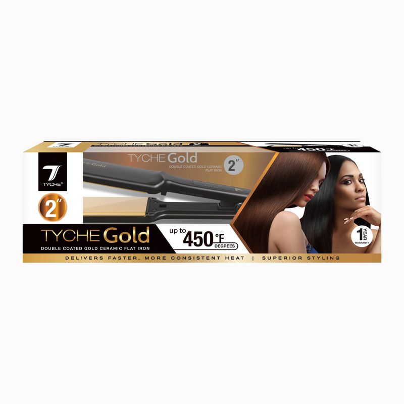TYCHE GOLD FLAT IRON 2&quot;