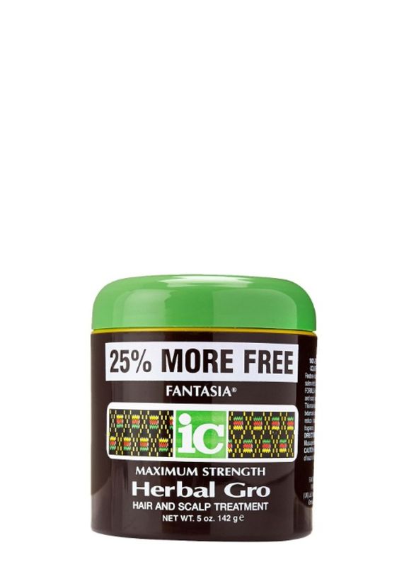 FANTASIA IC MAXIMUM STRENGTH HERBAL GRO HAIR AND SCALP TREATMENT 5oz.