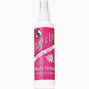 BRONNER BROS. PUMP IT UP STYLING SPRITZ REGULAR FORMULA FREEZE SPRITZ 8oz.
