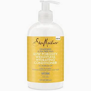 SHEA MOISTURE GRAPE-SEED &amp; TEA TREE OIL LOW POROSITY WEIGHTLESS HYDRATING CONDITIONER 13oz.