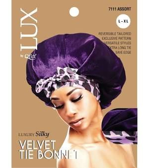 LUXURY SILKY TIE BONNET
