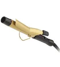 HOT &amp; HOTTER GOLD CERAMIC ELECTRIC CURLING IORN 1 INCH