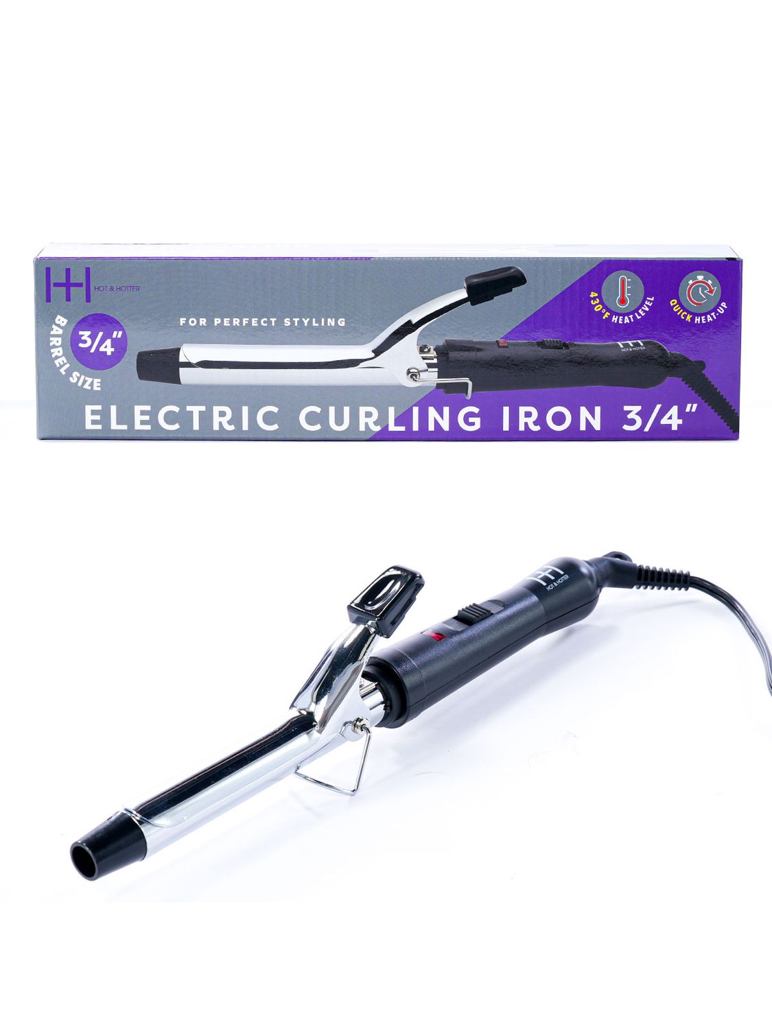 H&amp;H ELECTRIC CURLING IRON 3/4"