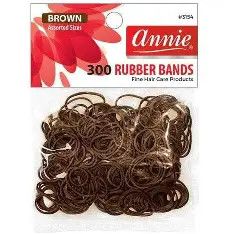 ANNIE 300 BROWN RUBBER BANDS