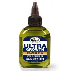 DIFEEL ULTRA GROWTH 98% NATURAL ORIGIN BASIL &amp; CASTOR OIL BEARD GROWTH OIL 2.5floz.