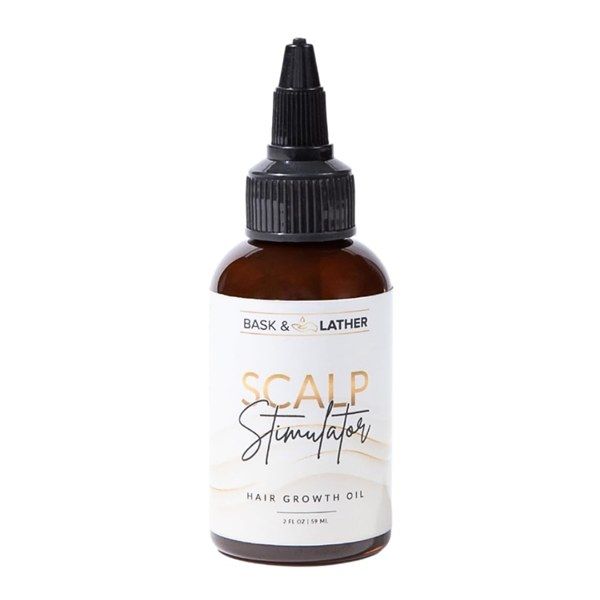 BASK &amp; LATHER  SCALP STIMULATOR GROWTH OIL 2oz
