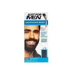 JUST FOR MEN MUSTACHE &amp; BEARD REAL BLACK