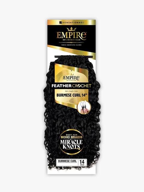 EMPIRE FEATHER CROCHET BURMESE  CURL 14"