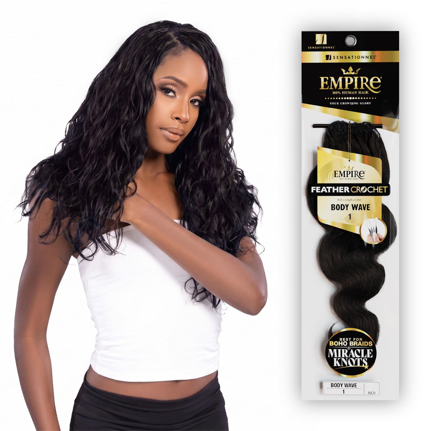 EMPIRE FEATHER CROCHET BODY WAVE 12"