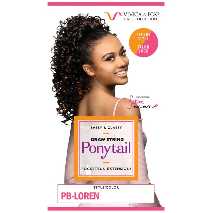 VIVICA FOX LOREN PONYTAIL BOUNCY ROD 18"